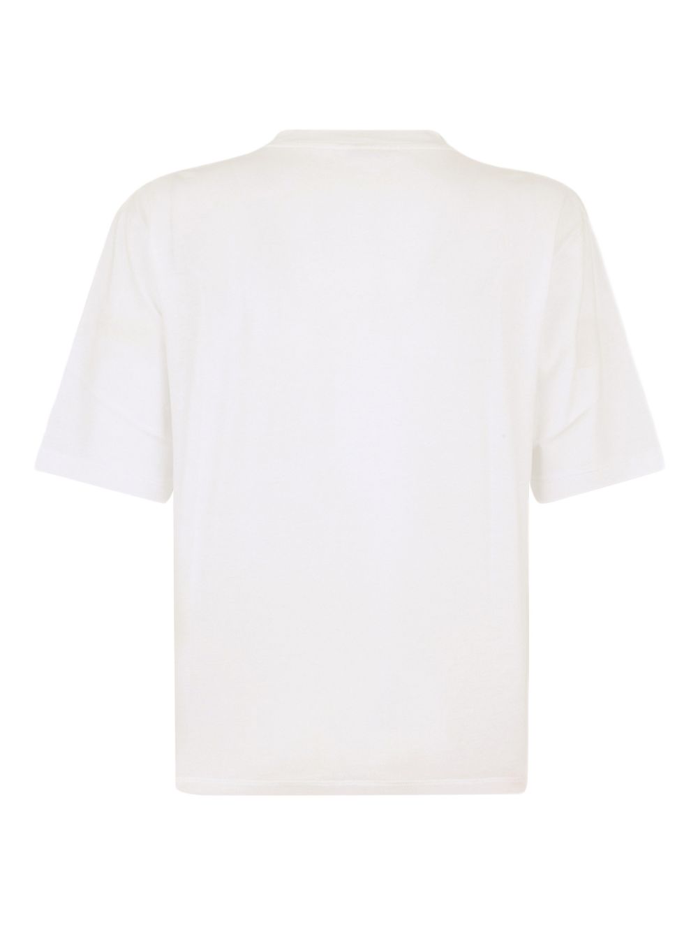 Cropped White Cotton T-Shirt