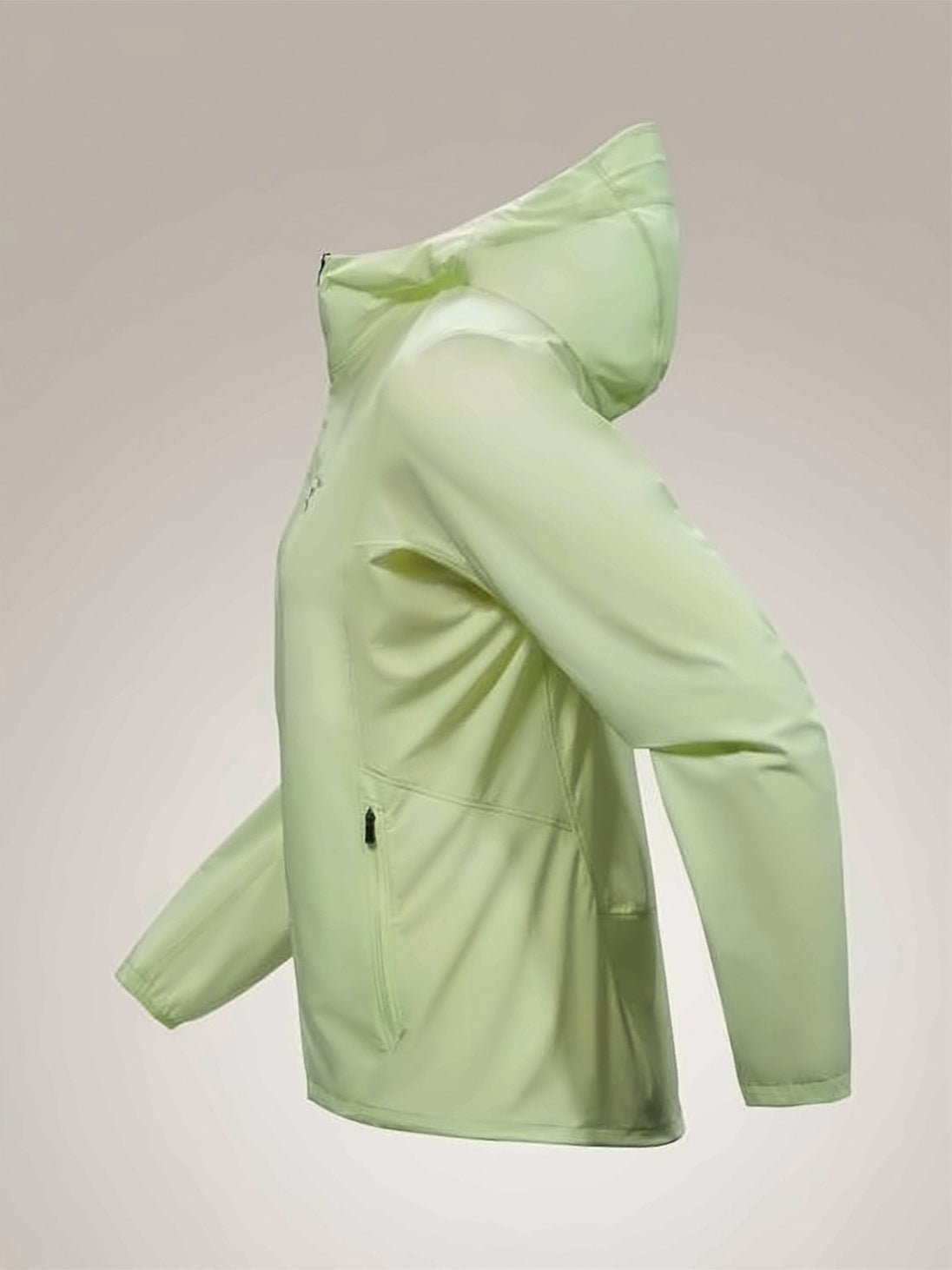Black Lightweight Nylon Elastane Fitted Jacket