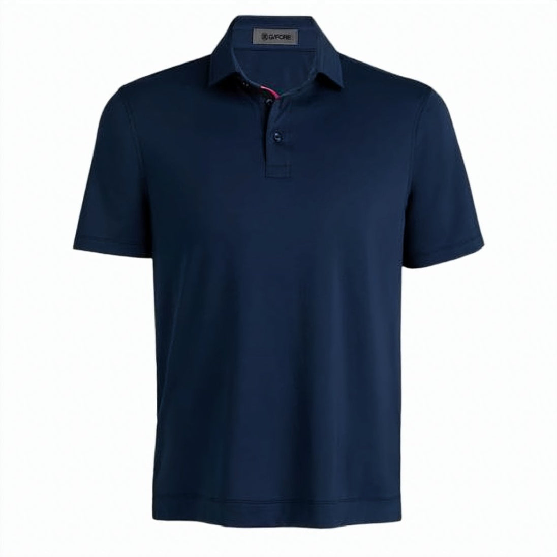White Short-Sleeve Classic Three-Button Polo