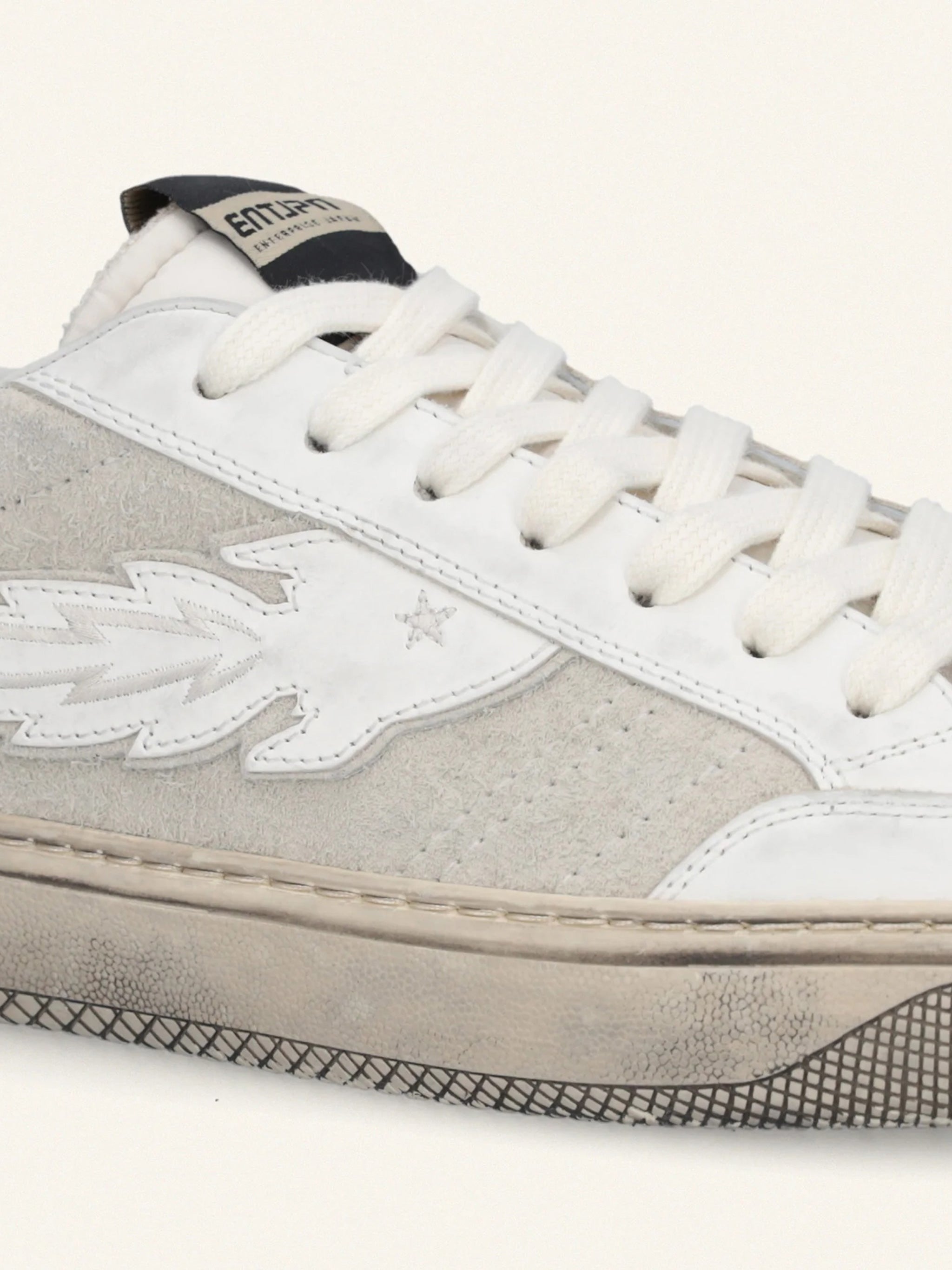 Jupiter Rocket 4 White/Grey Suede Sneakers