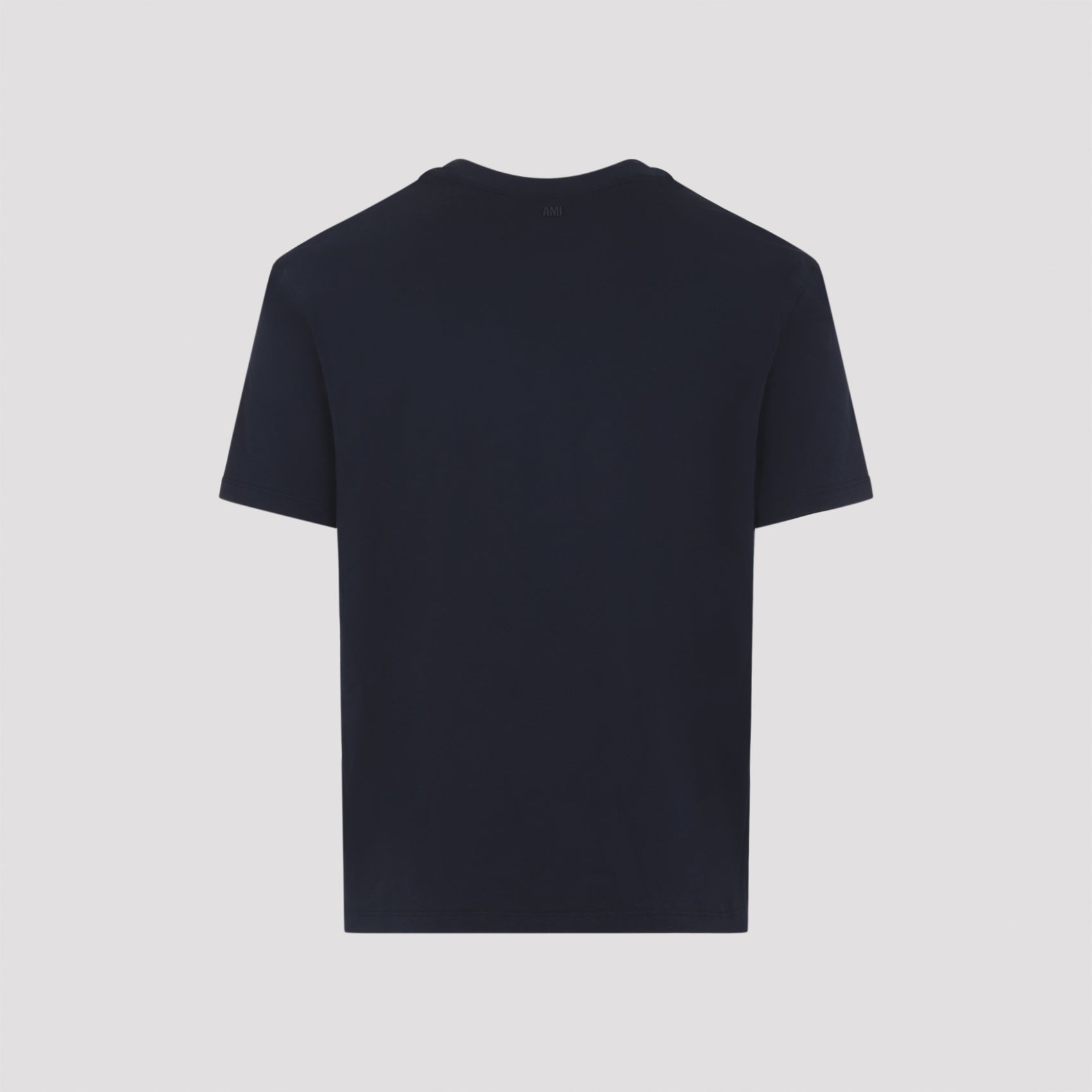 Round Neck Blue Cotton Jersey Shirt