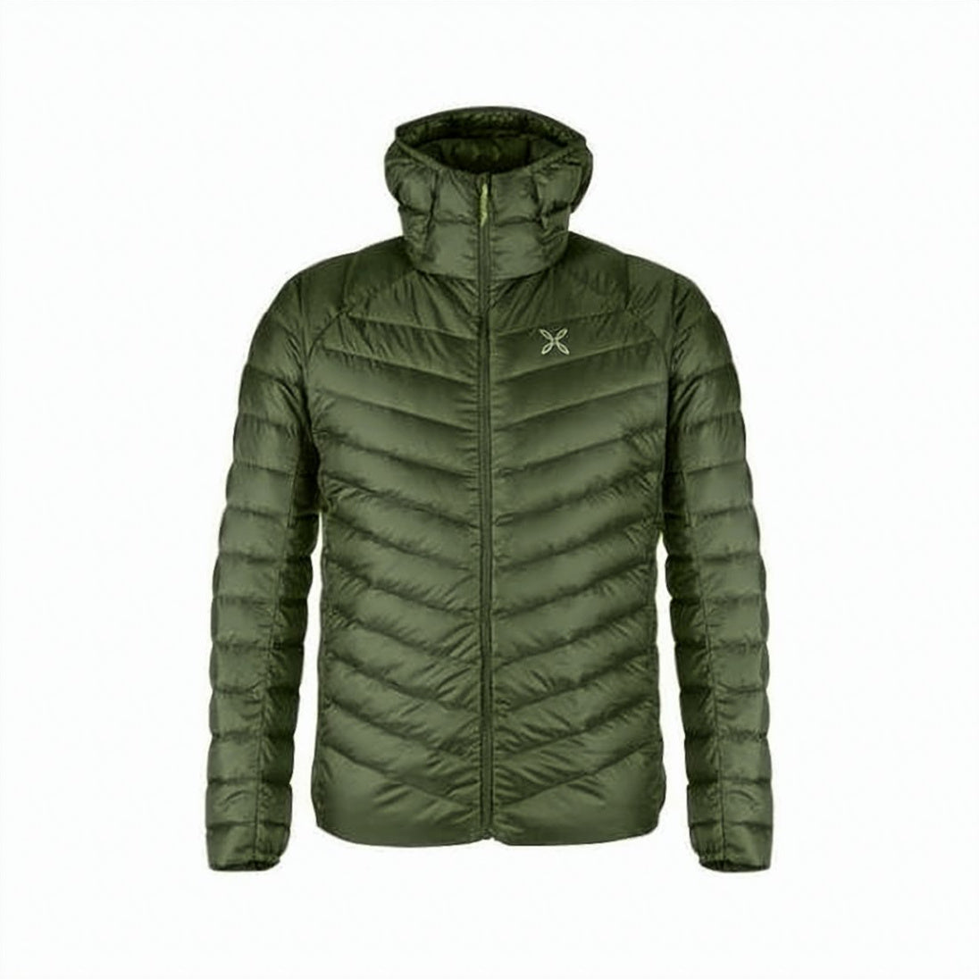Quilted Green Down Jacket