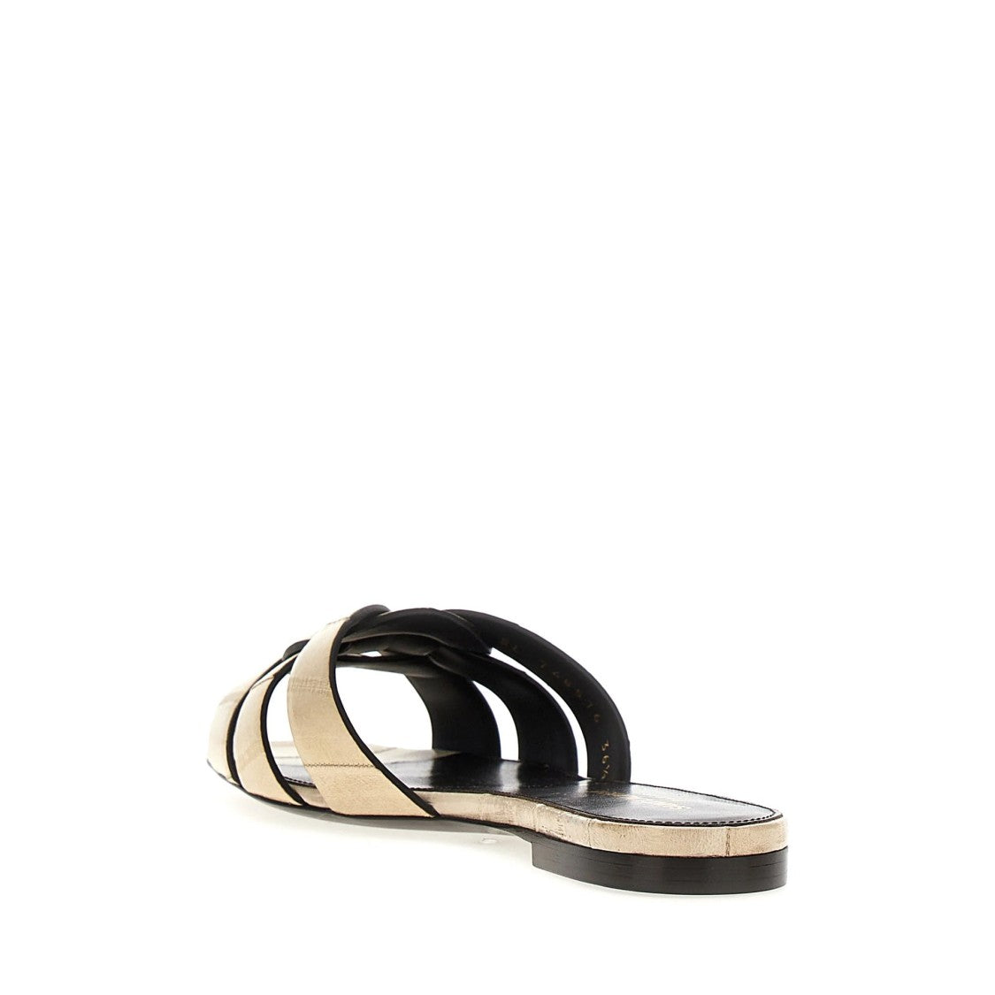 Tribute Eel Leather Flat Sandals