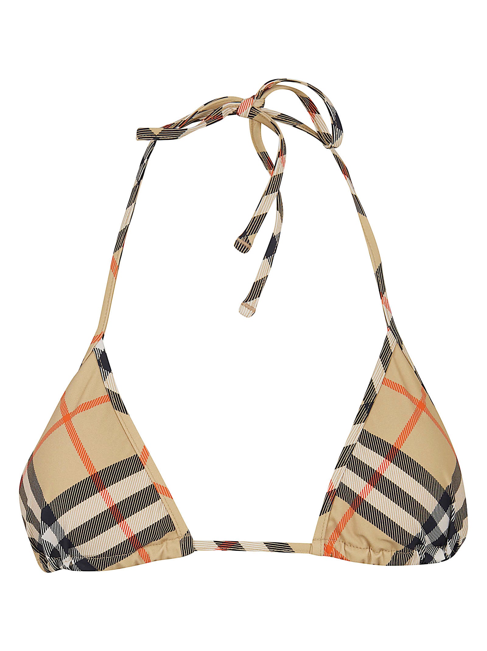 Check Print Bikini Top