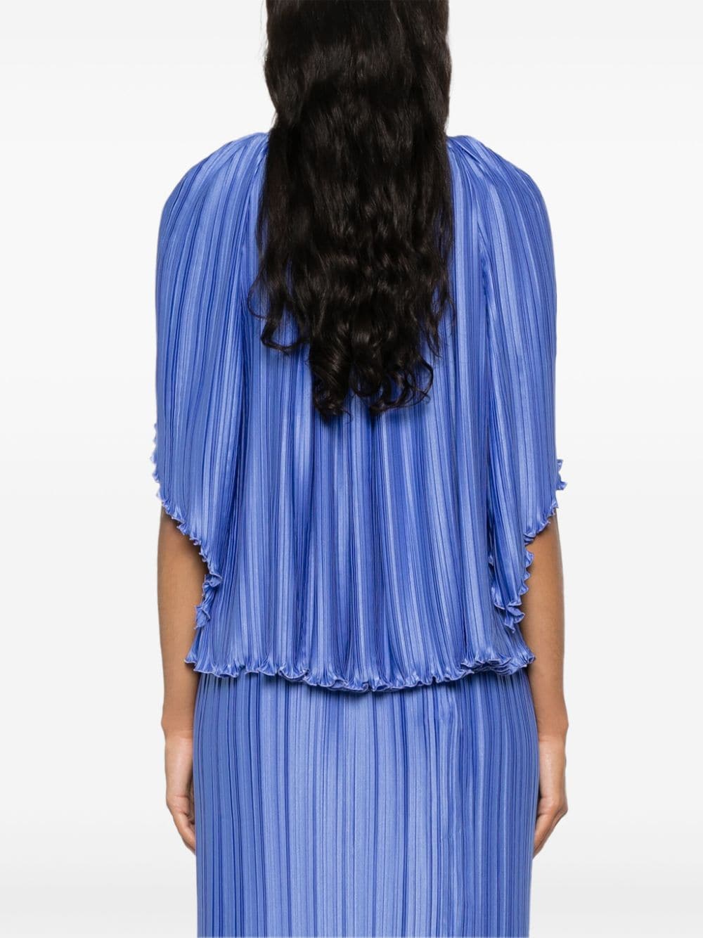 Charmeuse Plissé Top
