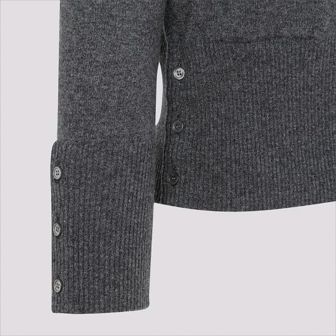Cashmere Knit Cardigan with Distinctive Stripe Detail