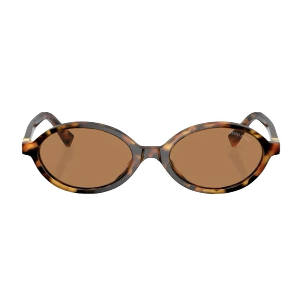 0Mu 04Zs Miu Miu Oval Tortoiseshell Sunglasses