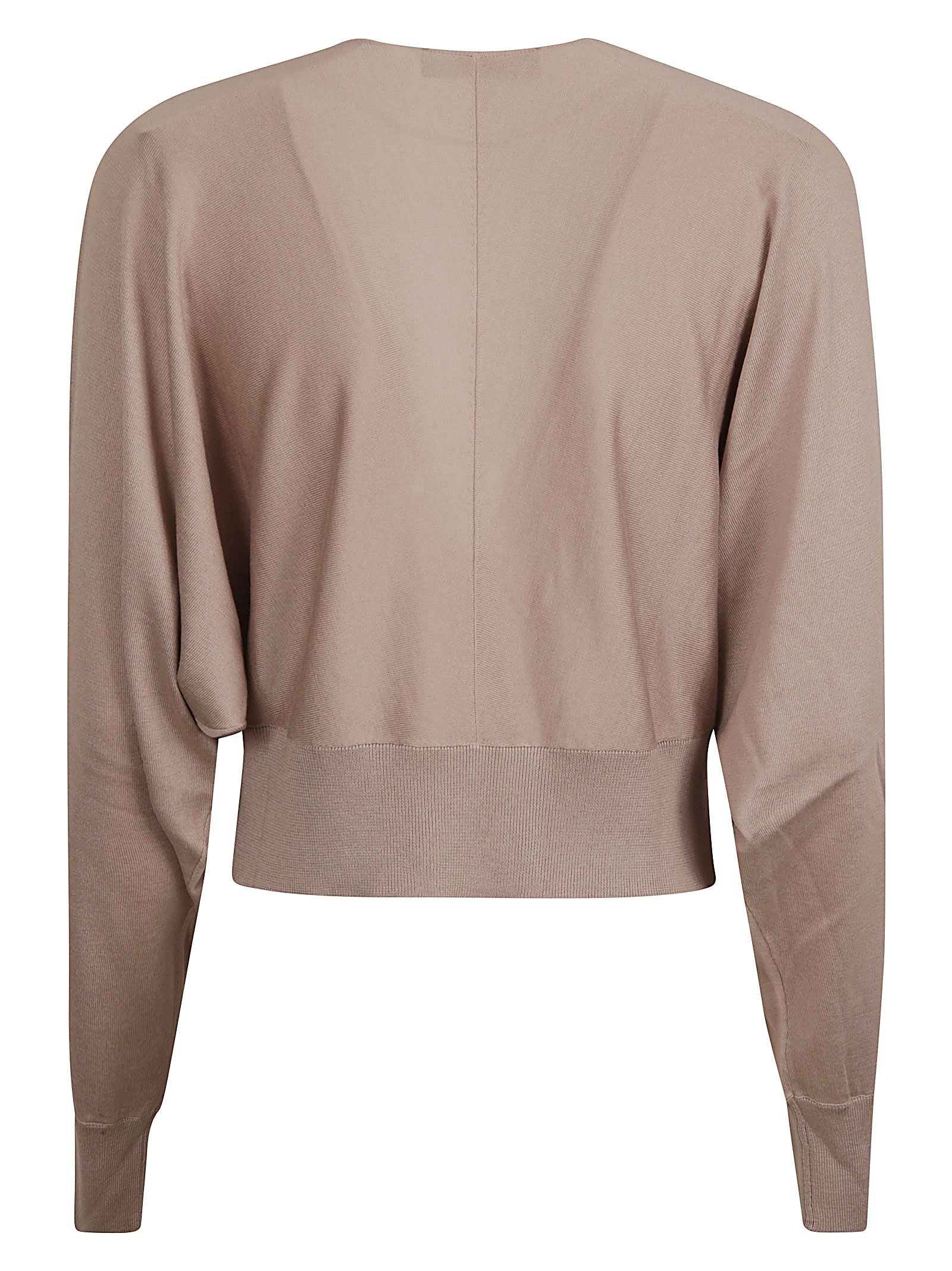 Cropped V-Neck Sweater