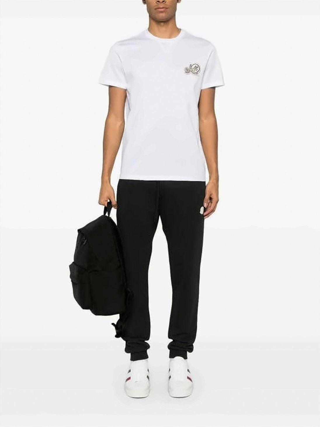 Cropped Short-Sleeved T-Shirt With Horizontal Stripe