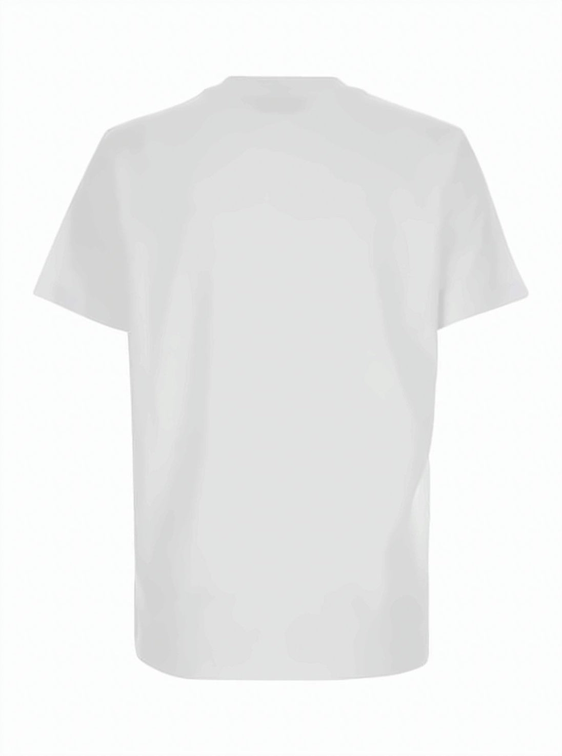 Floral Embroidered White Short-Sleeve T-Shirt by MSGM