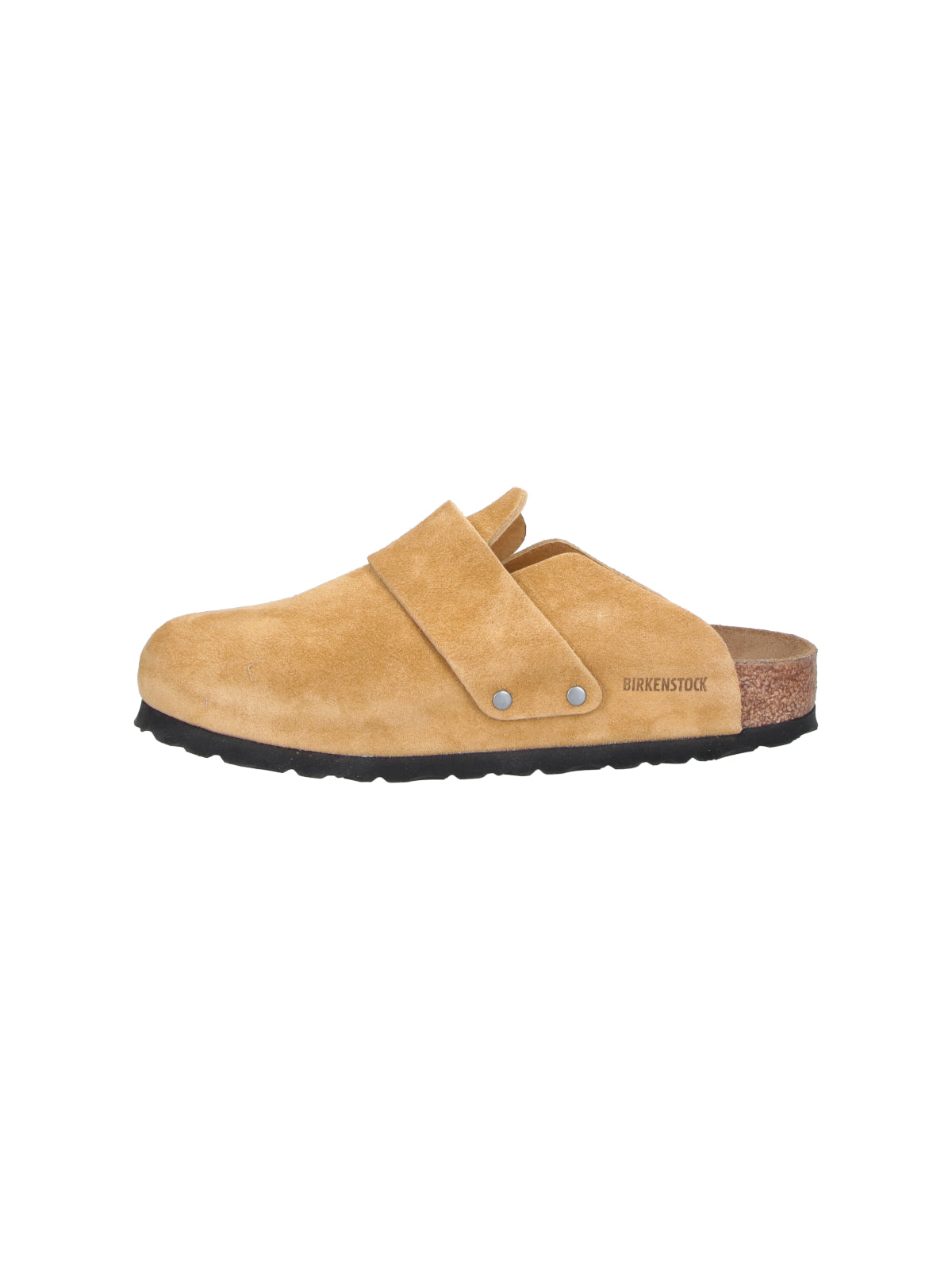 Beige Loma Suede Rounded Toe Mules