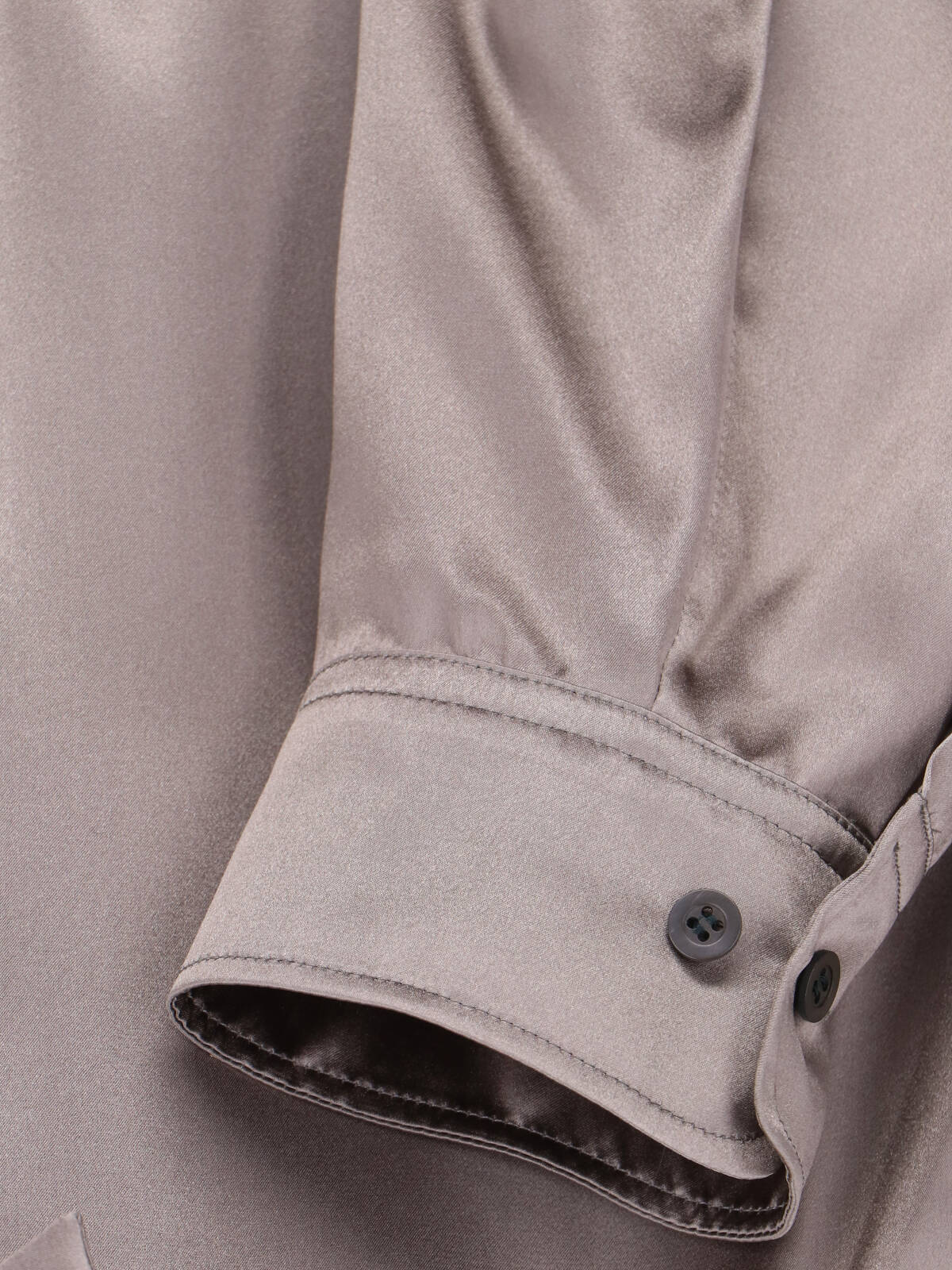 Taupe Loose-Fitting Classic Collar Shirt