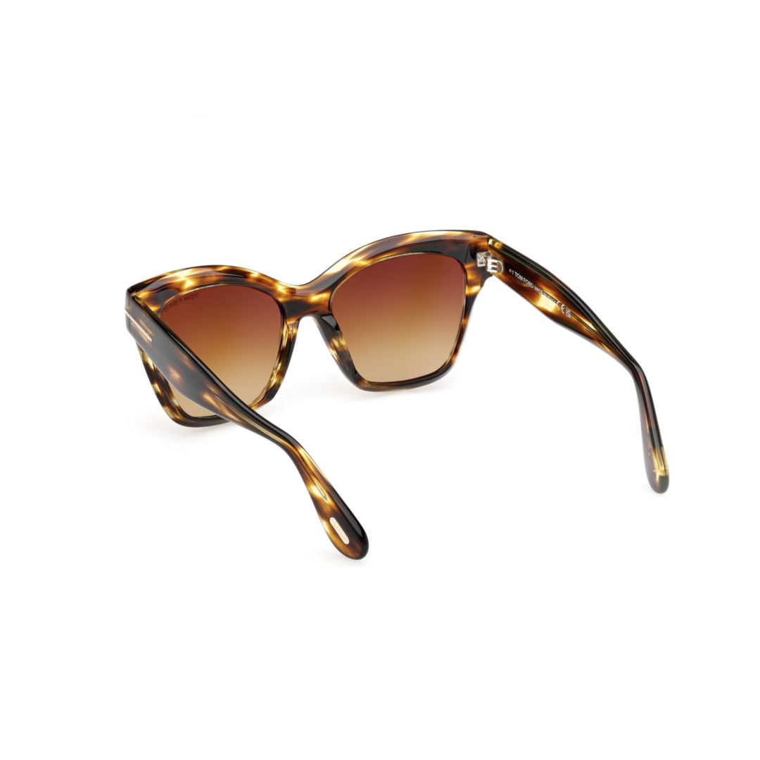 Ft1217 Square Tortoiseshell Acetate Sunglasses