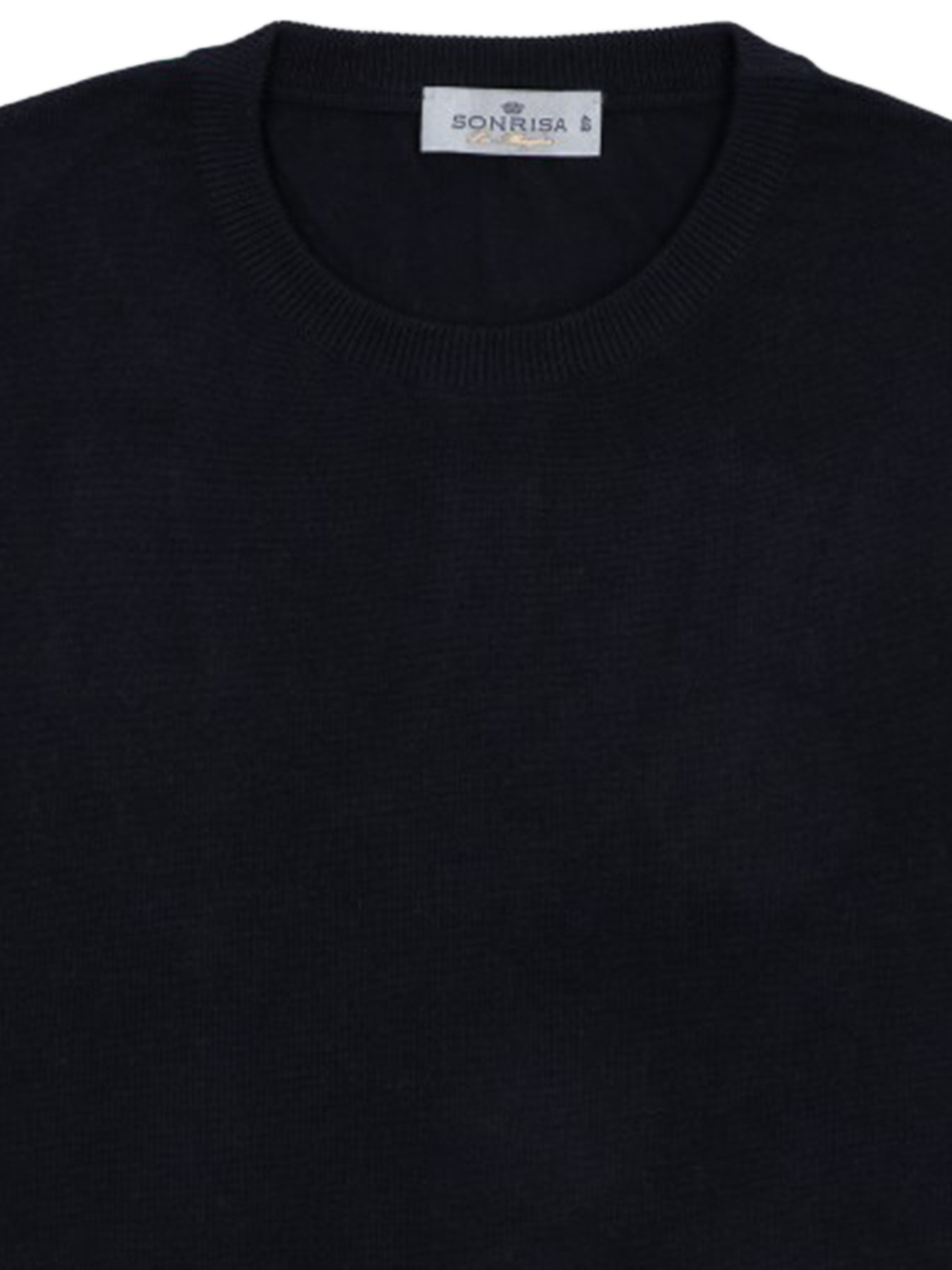 Black Maglieria Classica Long-Sleeved Knit Sweater
