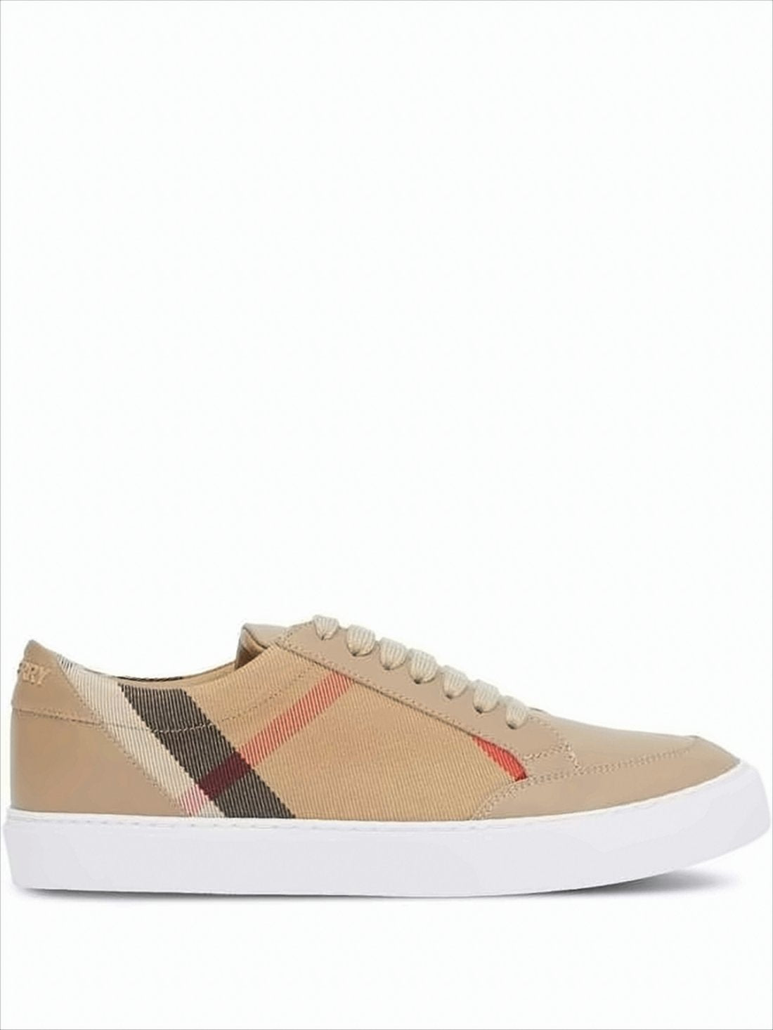 Low-Top Sneakers with Beige Base