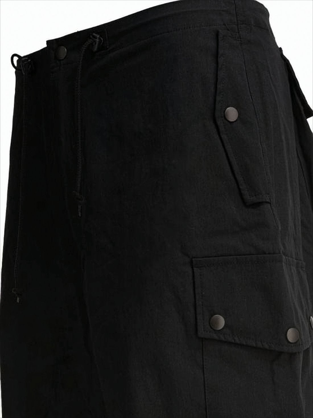 Structured Straight-Leg Pants with Flap Pockets