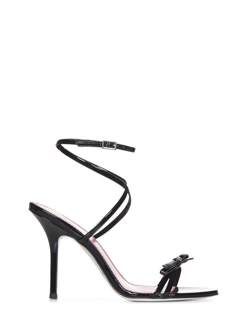 Black Patent Leather Sandals