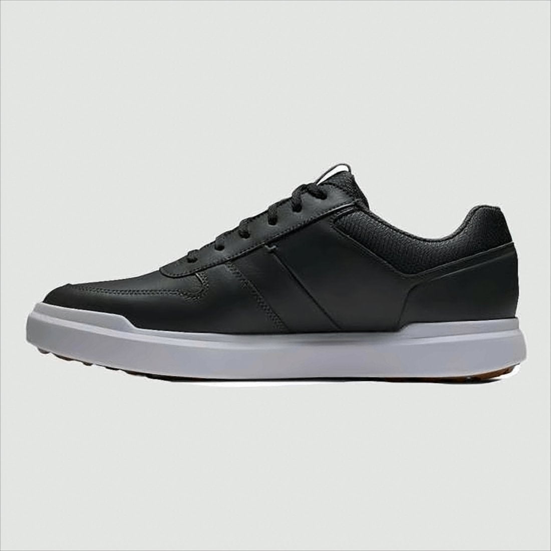 Smooth Leather Sneakers with Padded Collar