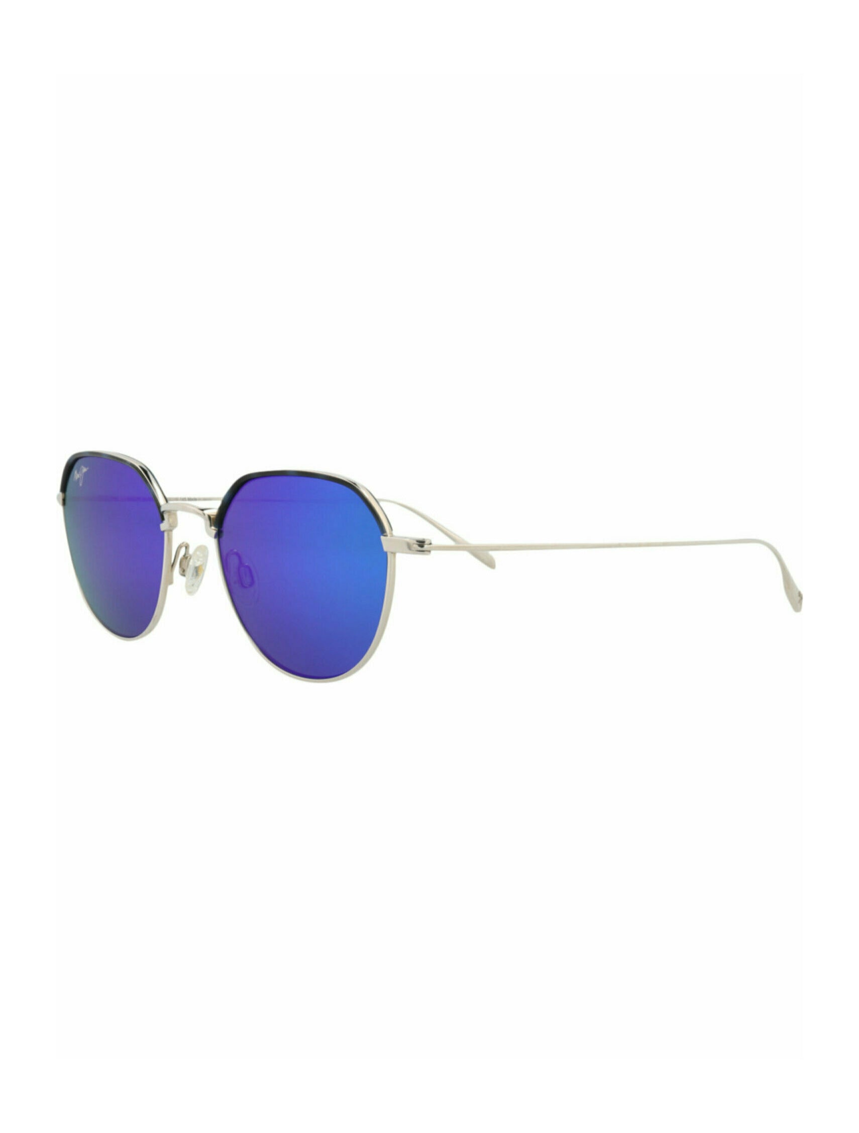 Round-Frame Titanium Sunglasses