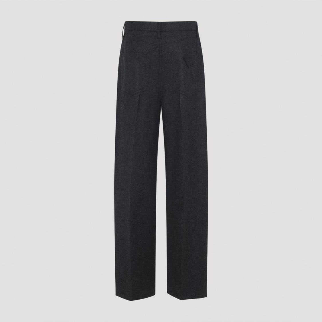 High-Waisted Straight-Leg Trousers in Fine Virgin Wool