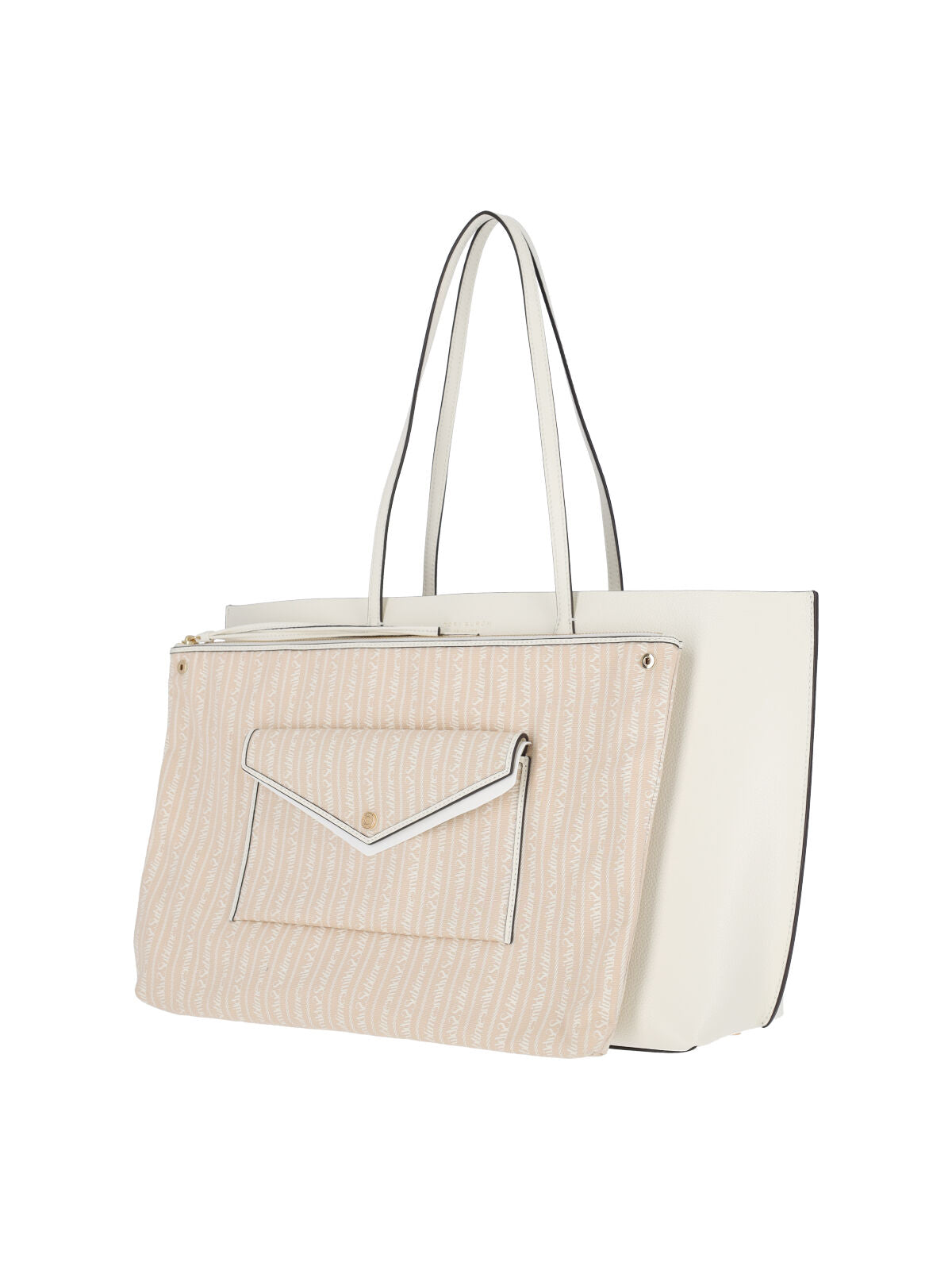 White Perry Calf Leather Tote