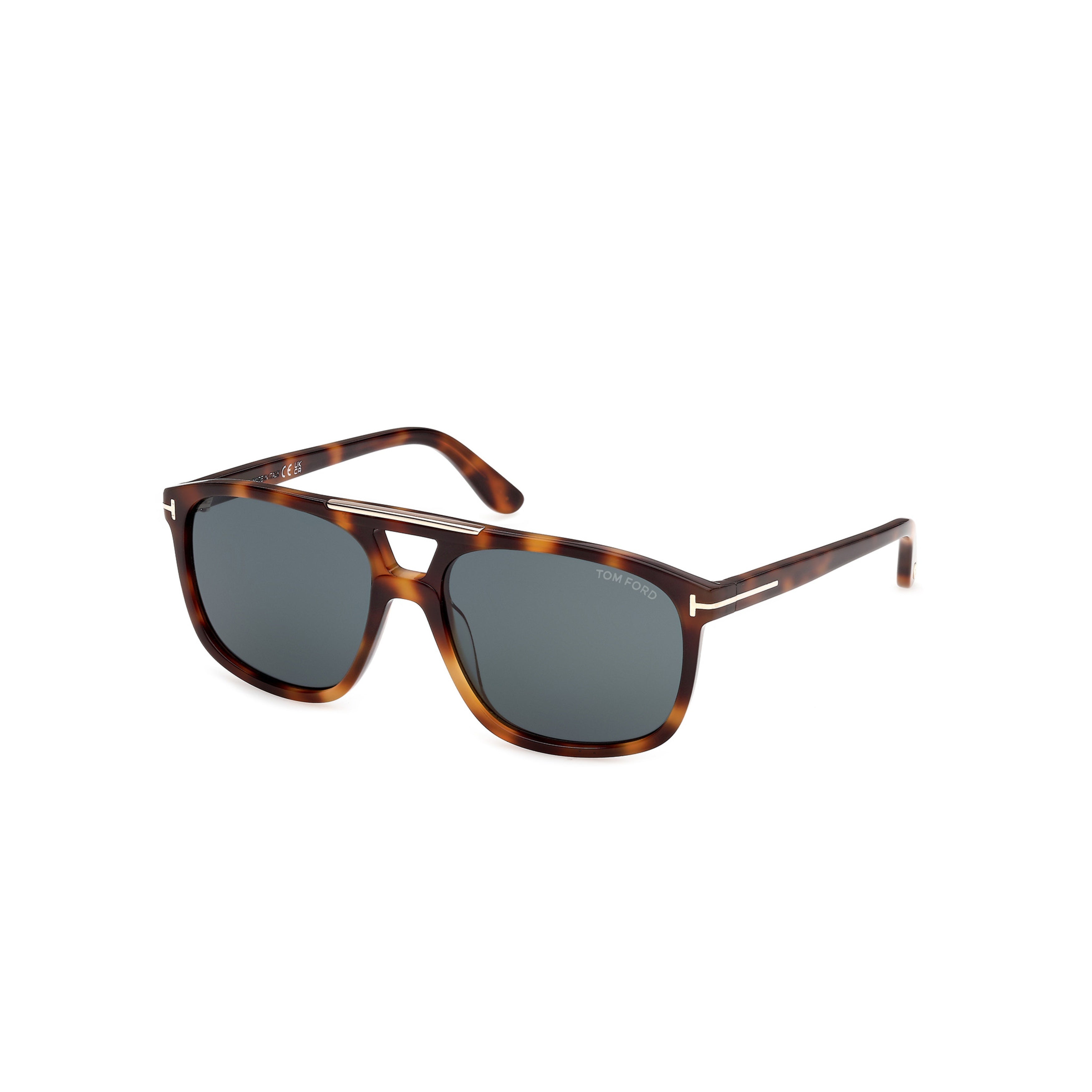Ft1338 Bold Square Tortoiseshell Sunglasses