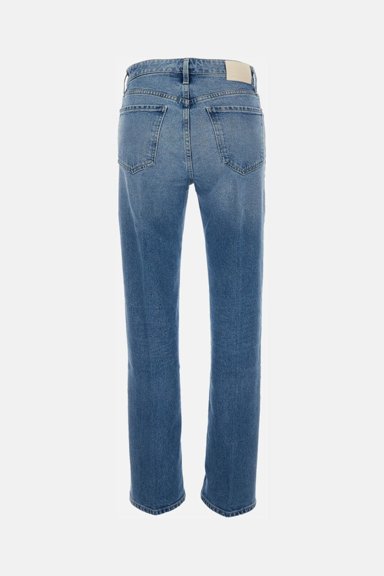 Dżinsy Wide Leg z jasnoniebieskiego denimu z pięcioma kieszeniami