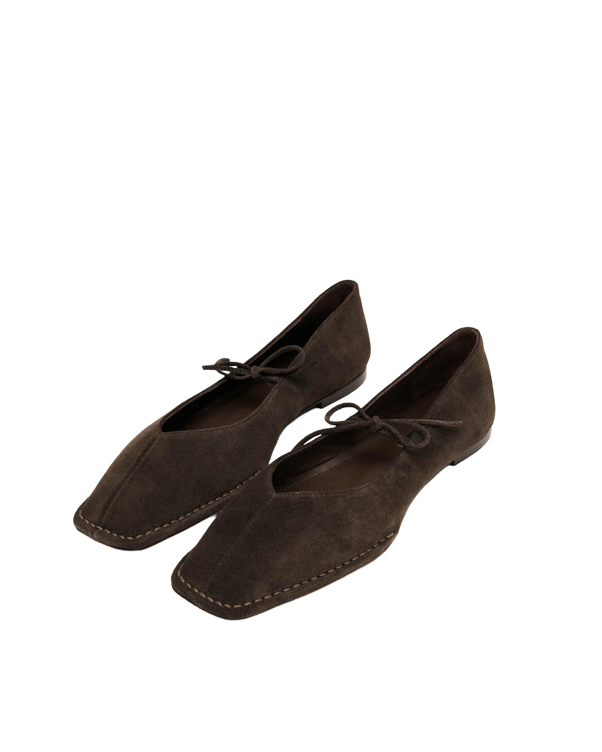 Ballerine Sway Suede Coffee Brown