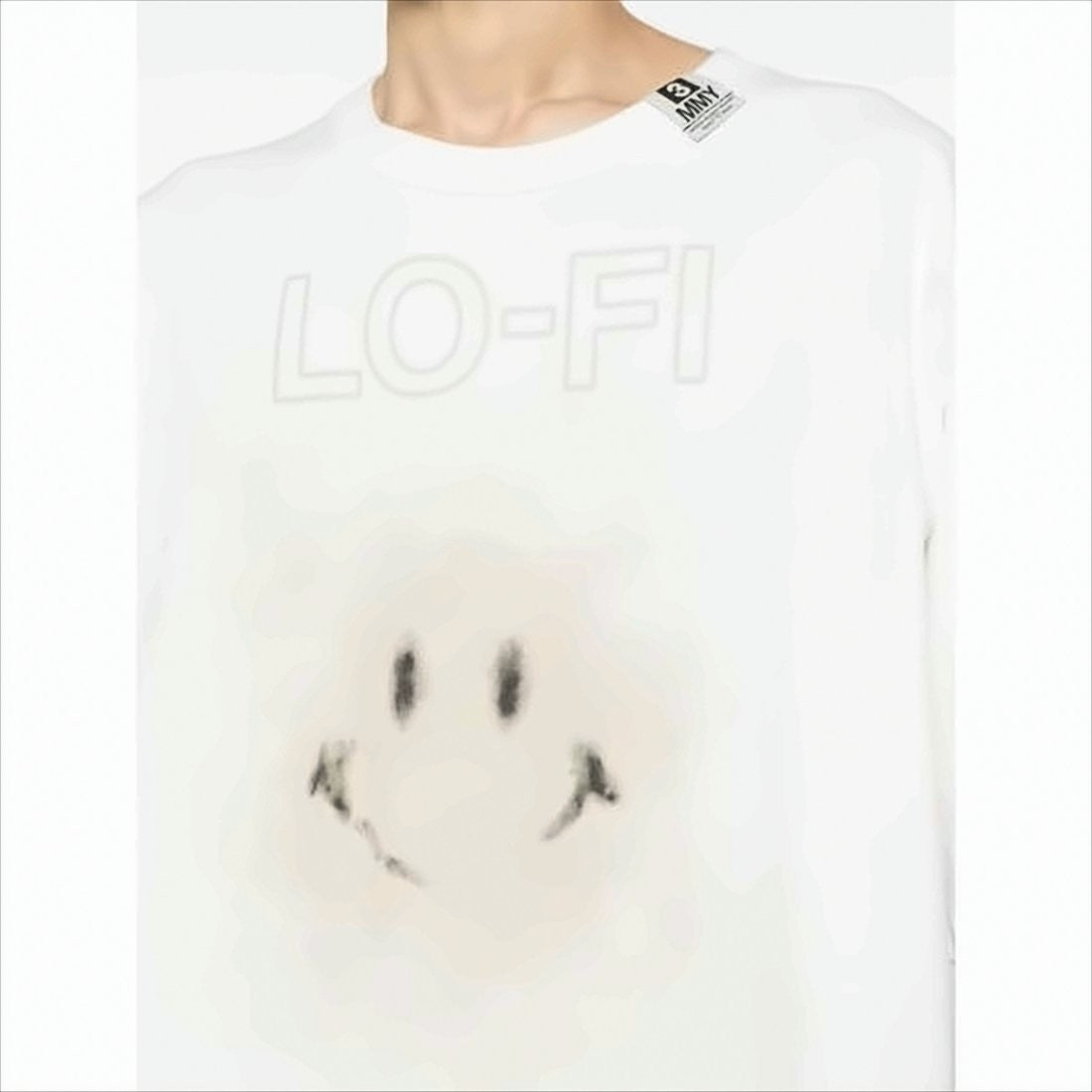 Oversized Short-Sleeve T-Shirt With Playful Smiley Face Graphic