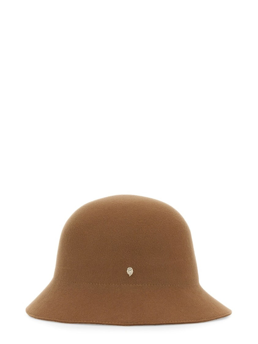 Classic Bucket Hat With Leather Accent