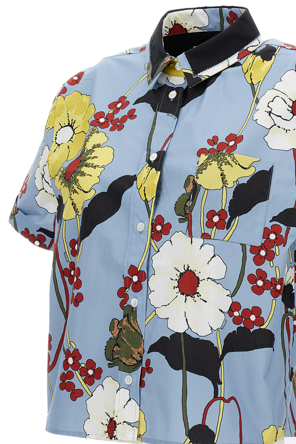 Poplin Floral Printed Shirt