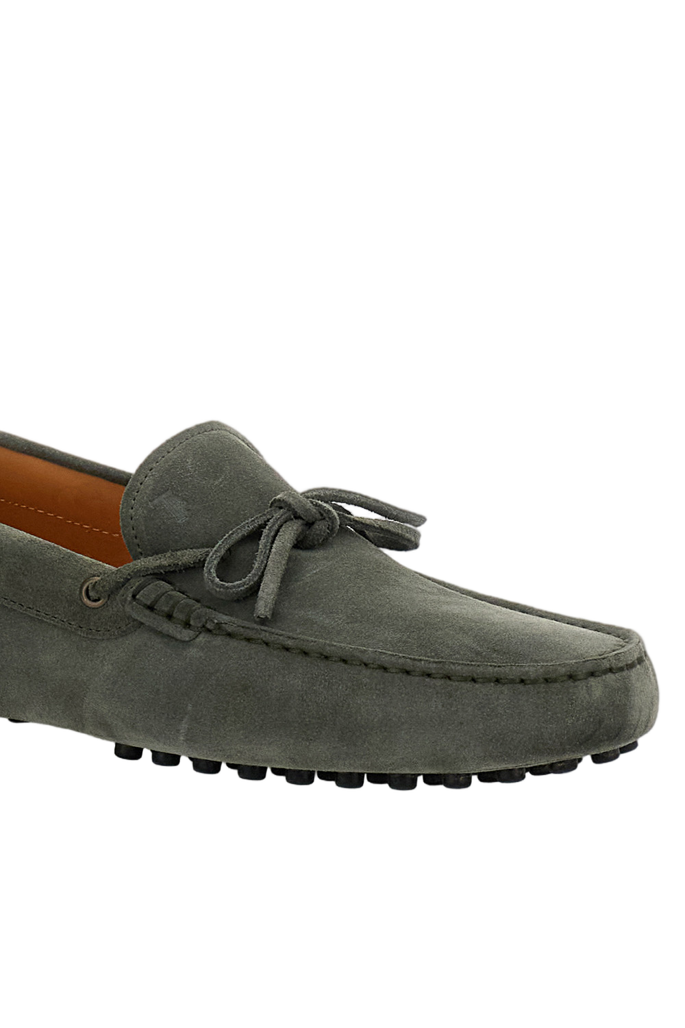 Handcrafted Nubuck Loafers with Signature Pebble Outsole