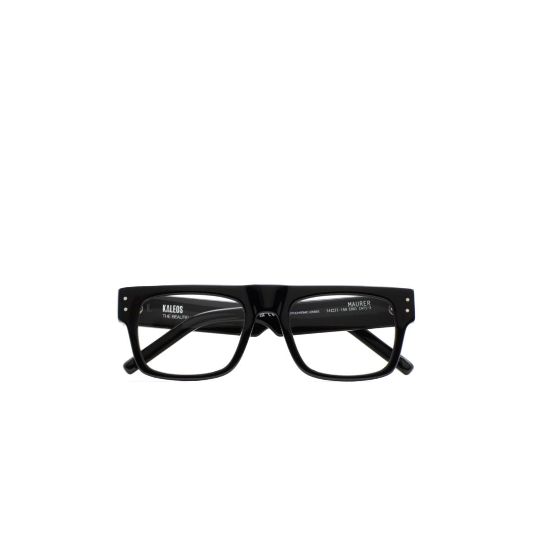 Maurer Rectangular Thick-Frame Sunglasses with Timeless Design