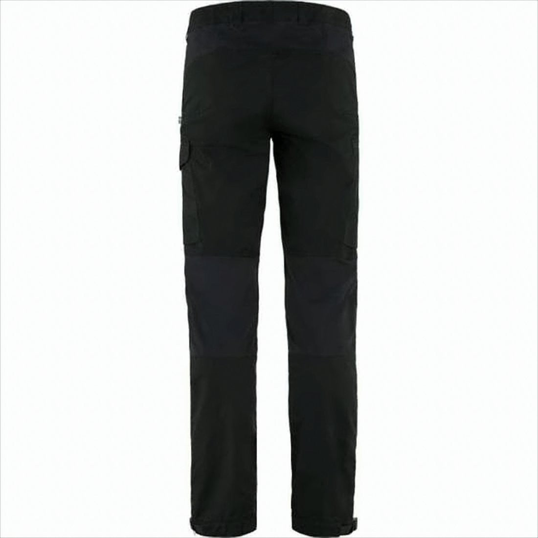 Straight Cut Black Pants with Durable Fabric
