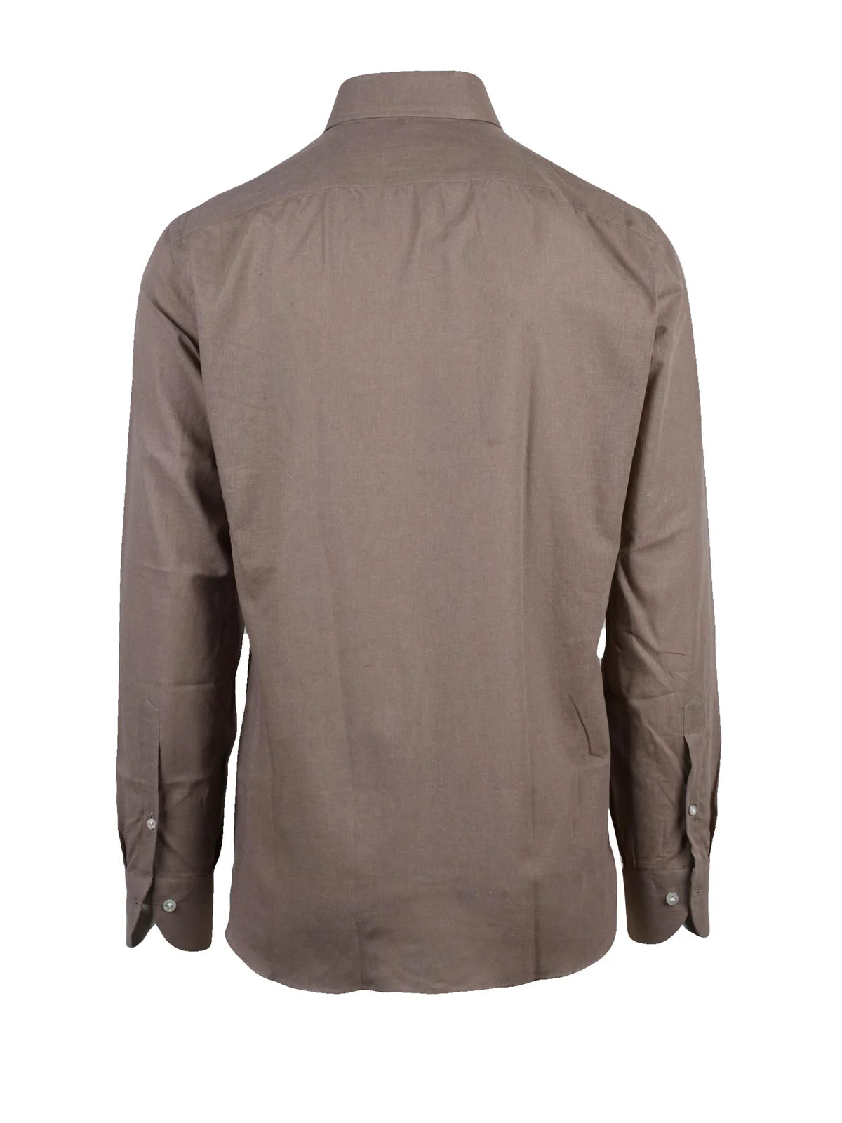 Taupe Cotton Linen Men Shirt