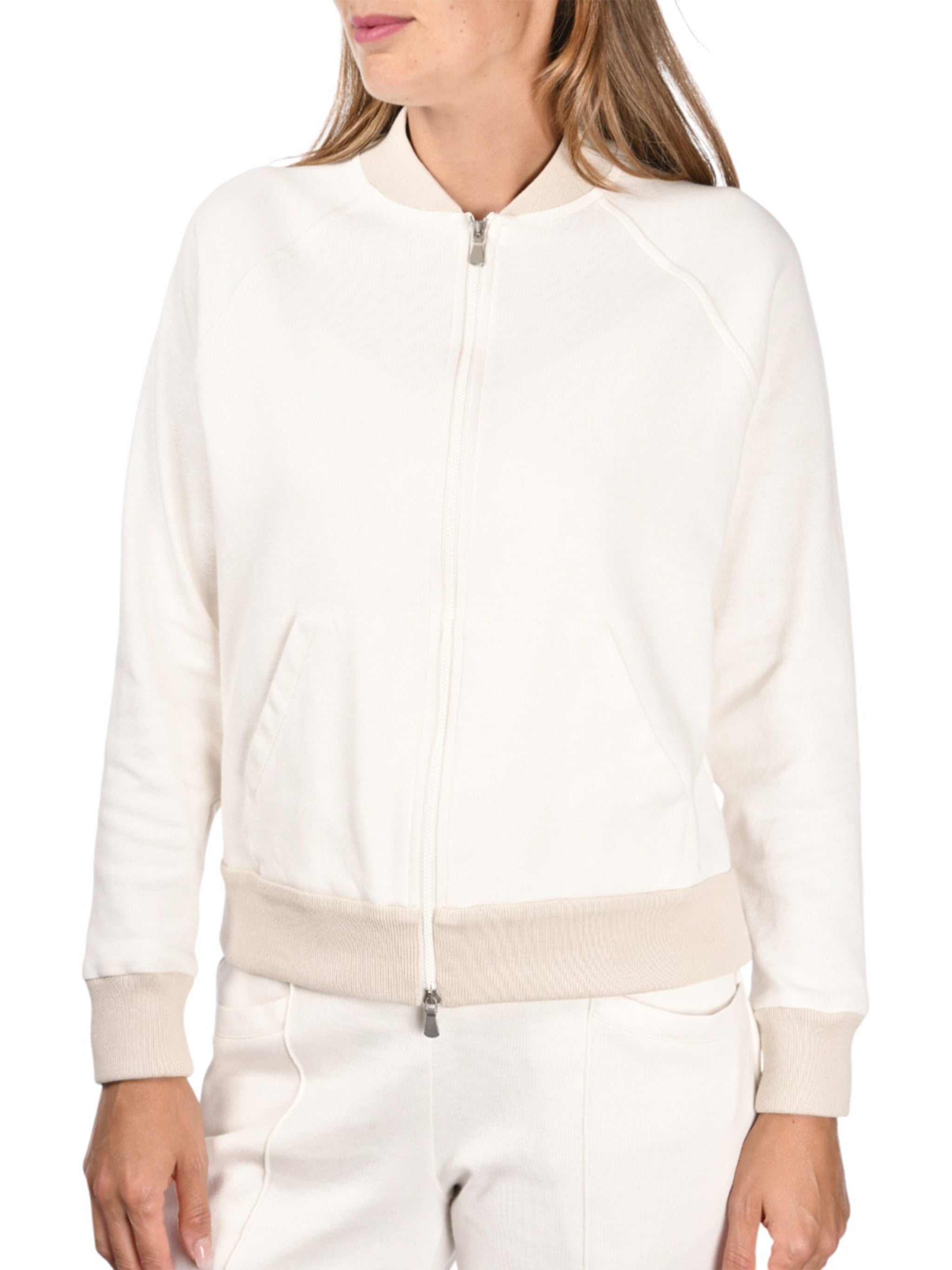 Black Bomber Zip Minimalist Cotton Jacket