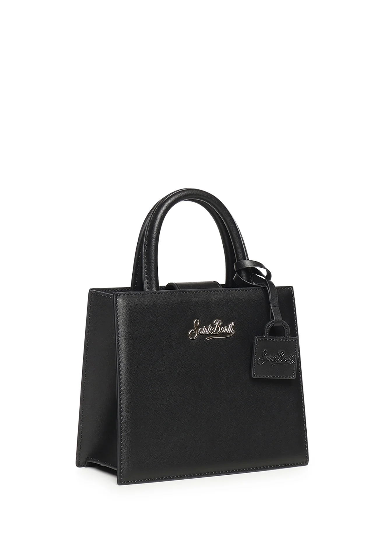 Rectangular Black Handbag with Structured Silhouette