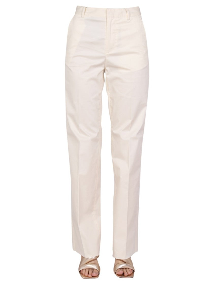 Tailored Straight Leg Pants With Hook