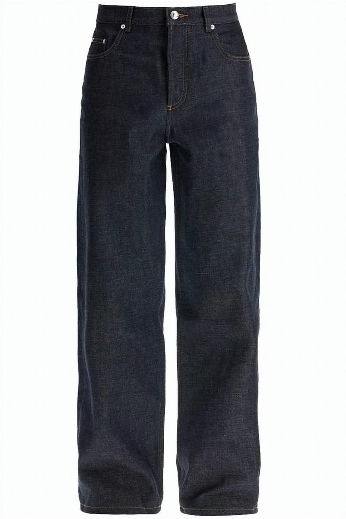 Straight-Leg Denim Pants