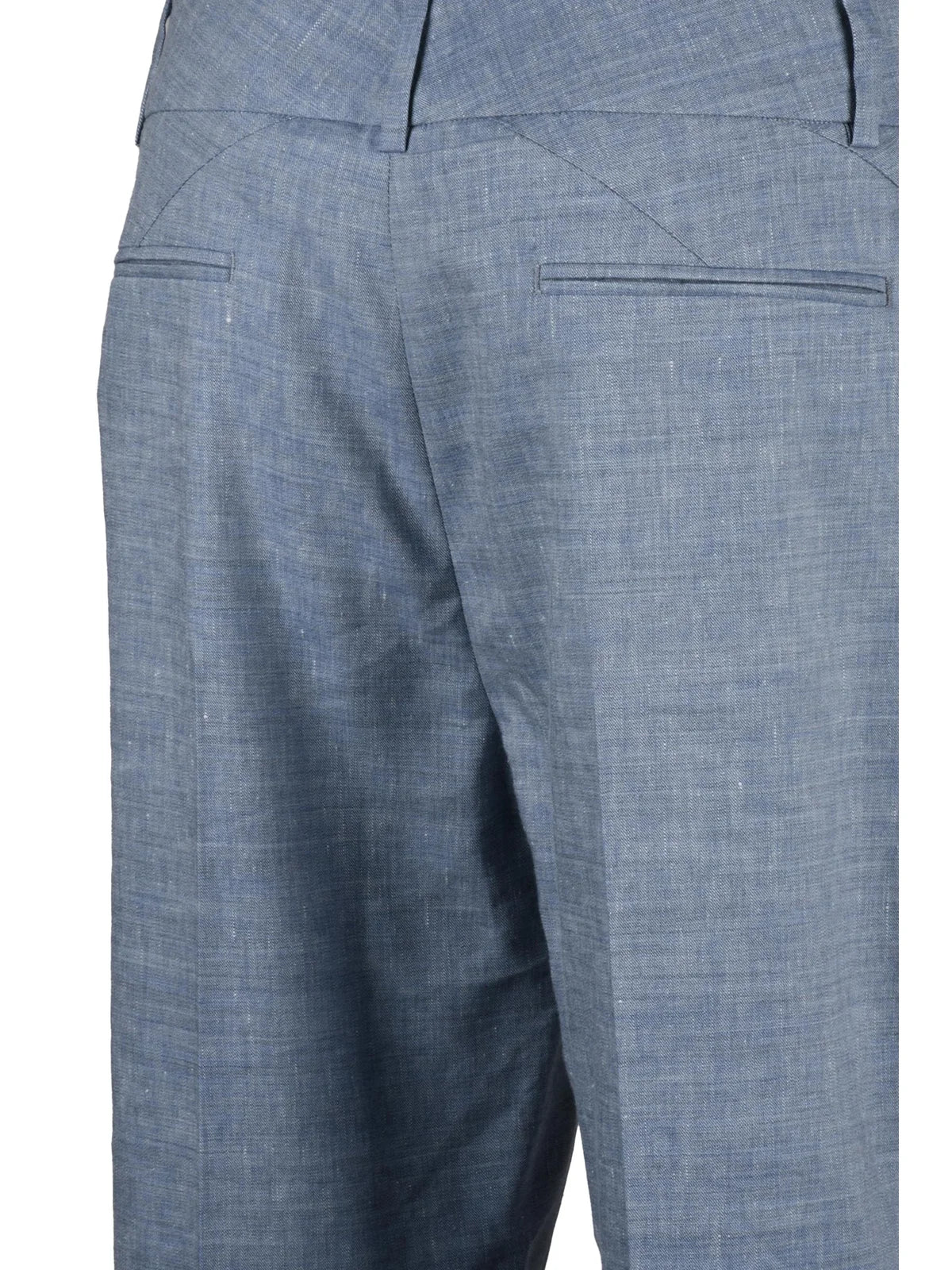 Eleventy Wool Linen Trousers - Light Blue