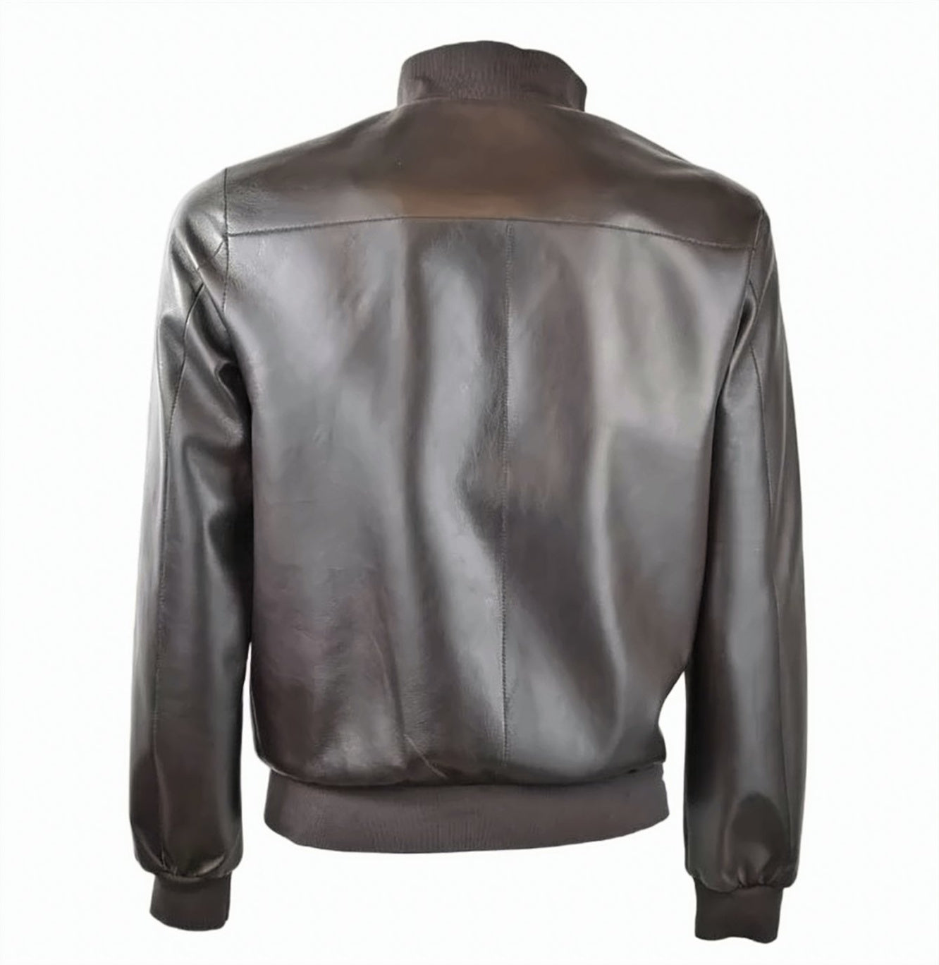 Reversible Brown Leather Jacket