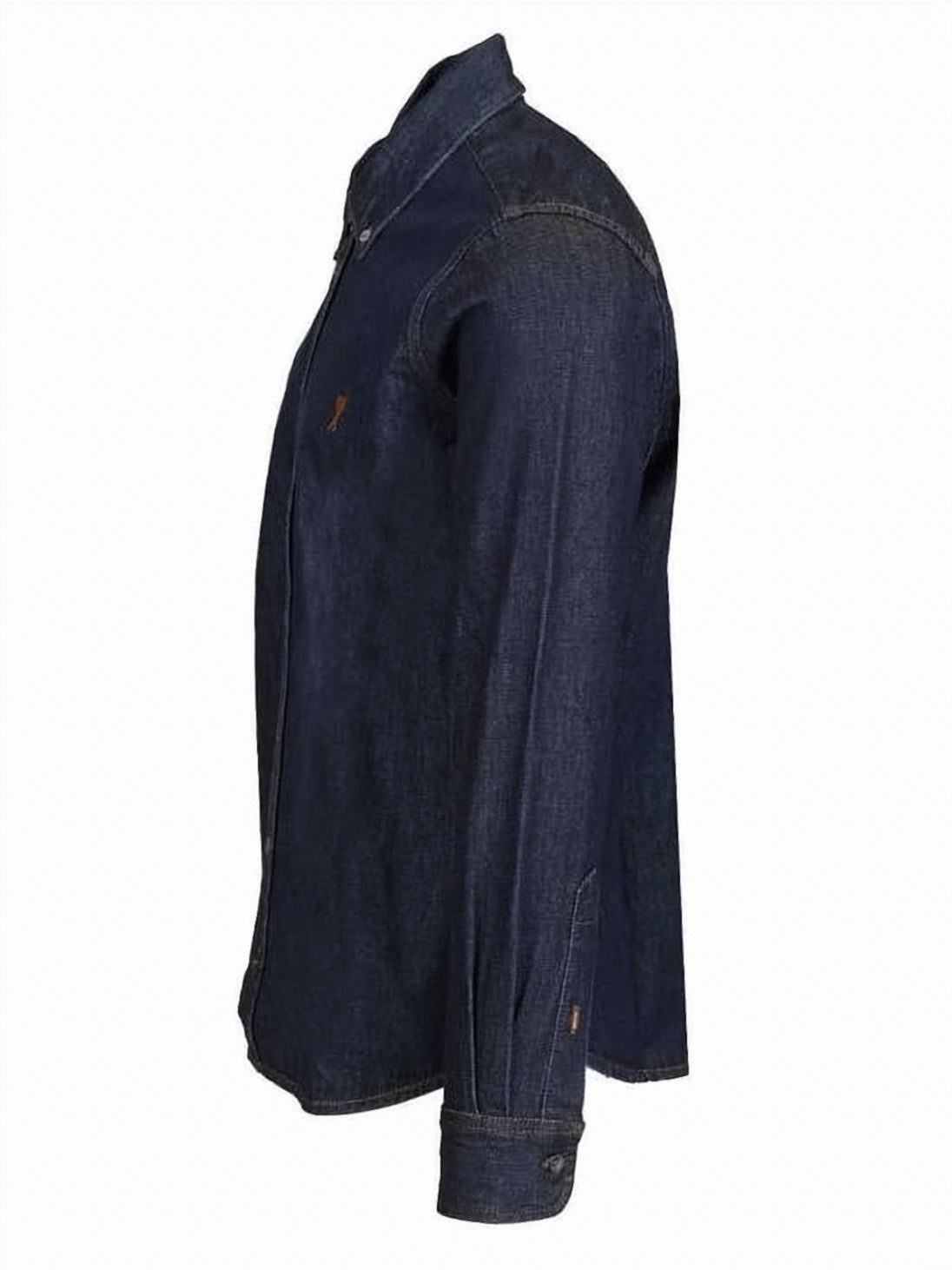 Denim Shirt With Button-Down Front