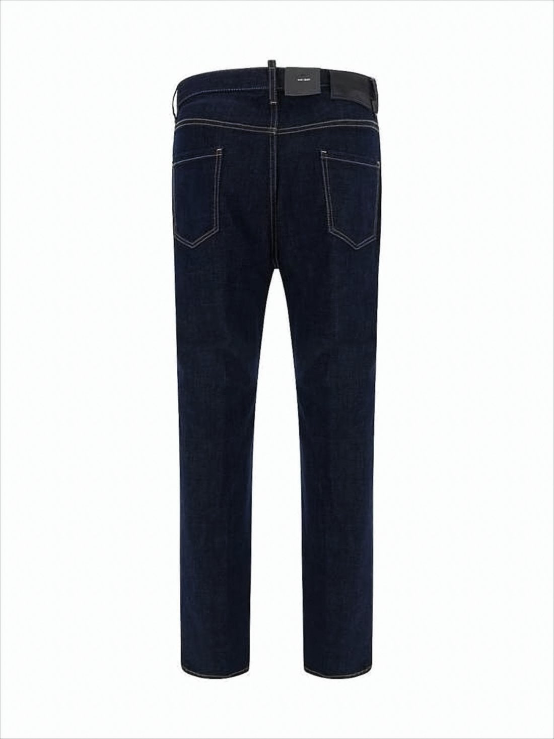 Straight-Leg Denim Pants