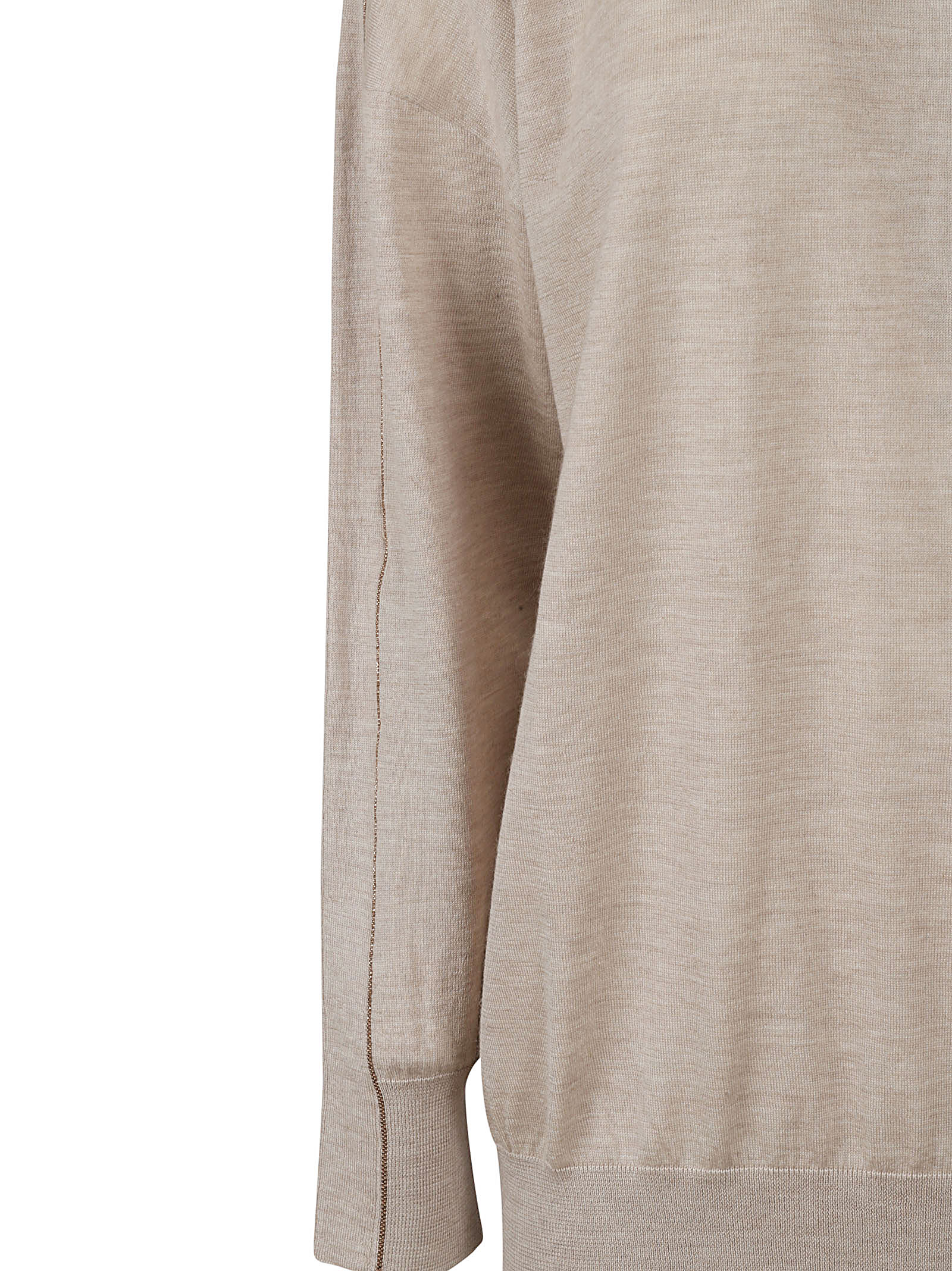 Relaxed Fit Sweater with Round Neckline
