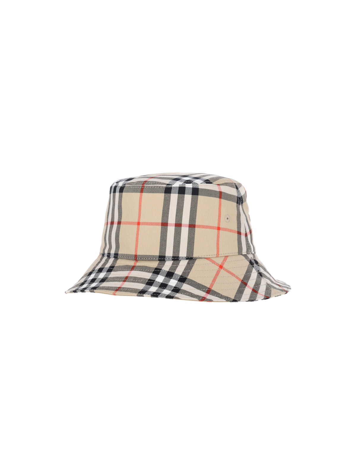 Check Print Cotton Baseball Cap