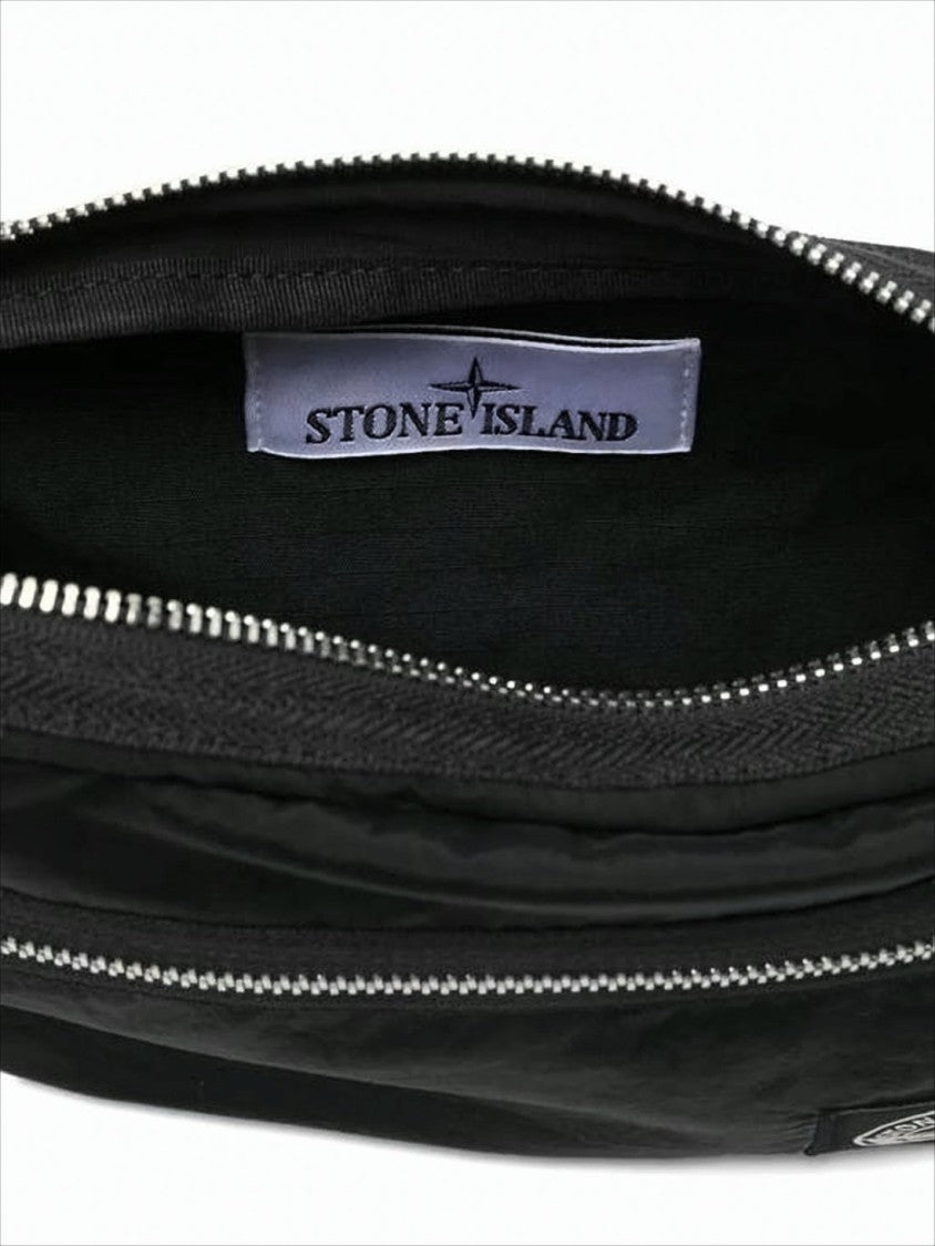 Rectangular Polyamide Crossbody Bag with Minimalist Design