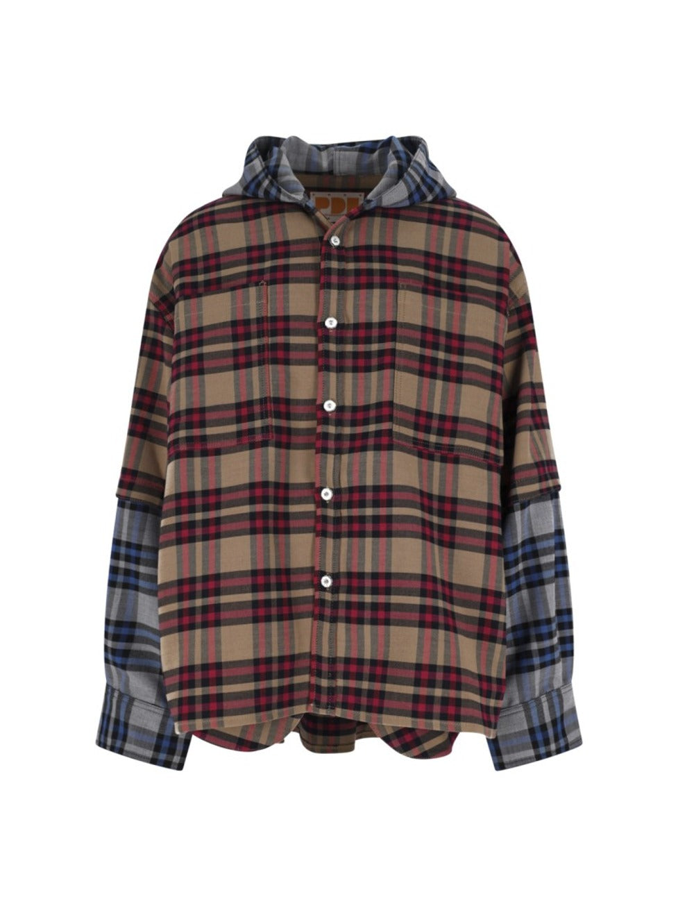 Striped Hooded Shirt – Multicolor