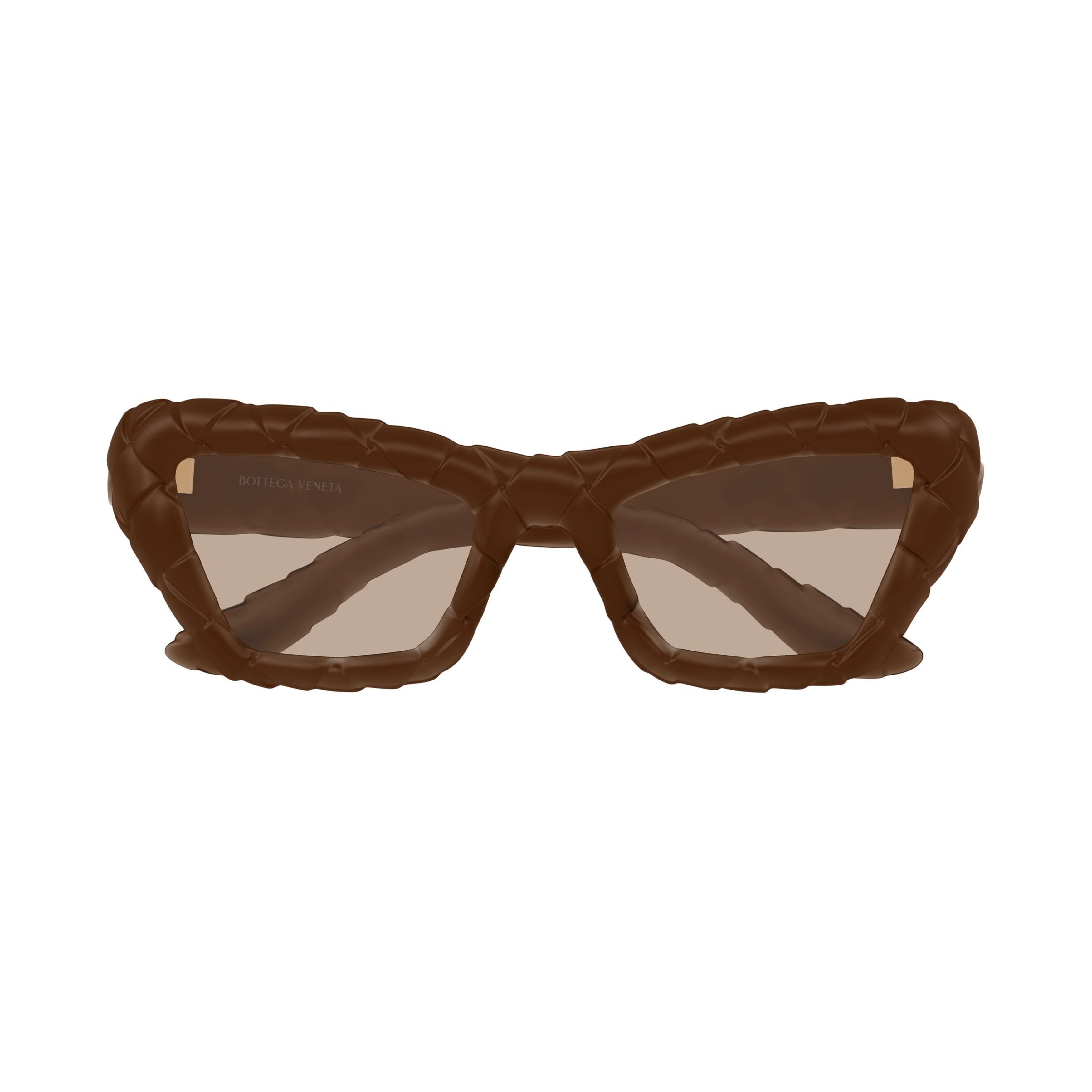 Bv1438s Sculptural Brown Sunglasses