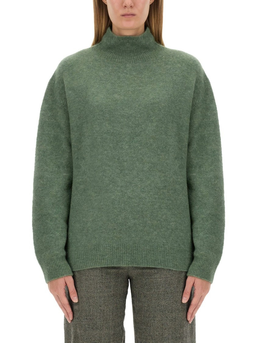 Relaxed-Fit Turtleneck Sweater With Dropped Shoulders