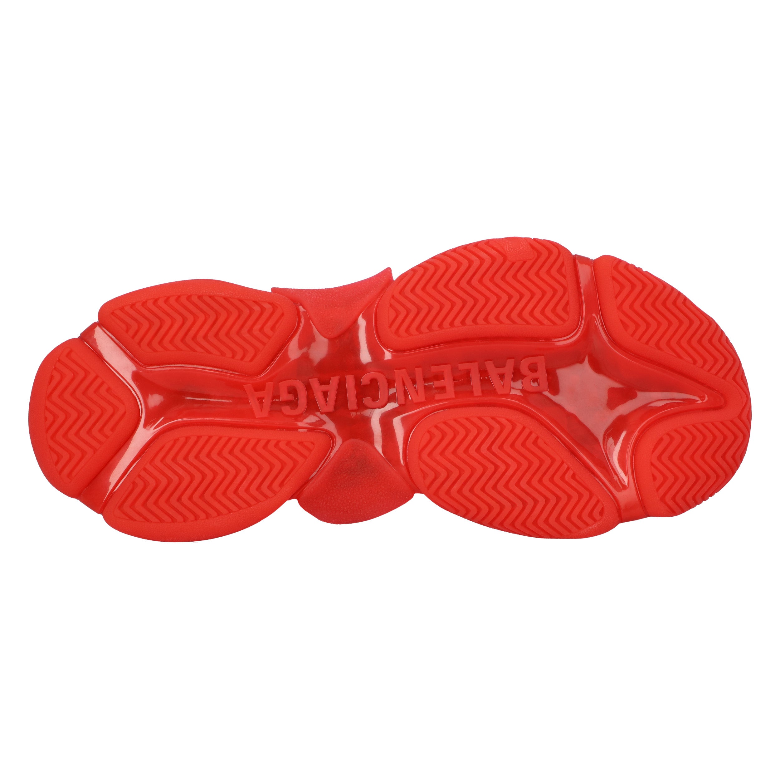 Triple S Clear Sole Sneaker In Red